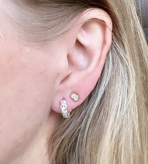 Spinelli Kilcollin 9mm Sterling Silver Fused Serpens Earrings — Etc